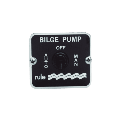 Switch de tres posiciones para control de bombas de achique de 12 o 24 Vcd.