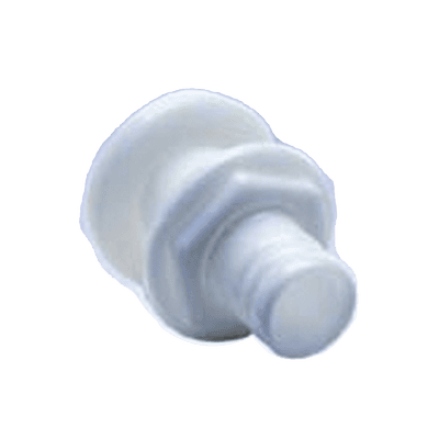 Accesorio pasacascos de plástico de alto impacto, recto de 1-1/8"