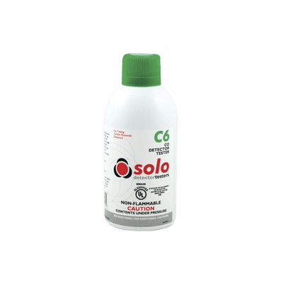Lata De Gas De Monóxido De Carbono (CO) Genuino Para Prueba De Detectores De CO, Uso Manual o En Dispensadores SOLO-330/SOLO-332, Listado UL