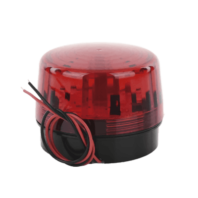 Luz Estroboscópica LED (35) / Patrones de Parpadeo Ajustables / 8 Patrones / Batería de Respaldo / 12-24 Vcc/Vca / Resistente al Clima IP66/IP55