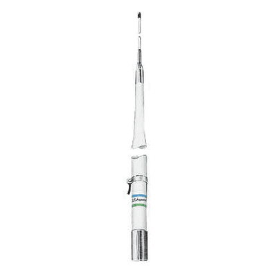 Antena Marina Base HF / 2-30 MHz / Armado en 2 Secciones / Para Facilidad de Embarque / Potencia de Entrada de 1 kW / Rosca de 1-1/4