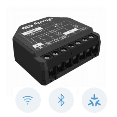 Apagador inteligente Wifi 2.4 / 2 canales  Para apagador doble / 10A por canal / Compatible con asistentes de voz