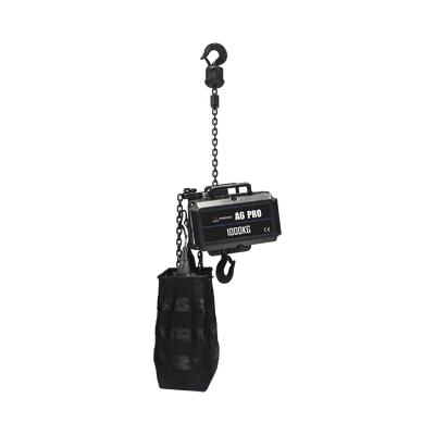 POLIPASTO ELECTRICO 220V | PARA IZAJE DE ESTRUCTURAS  | 1 TONELADA CON 25 METROS DE CADENA | INCLUYE CASE DE VUELO
