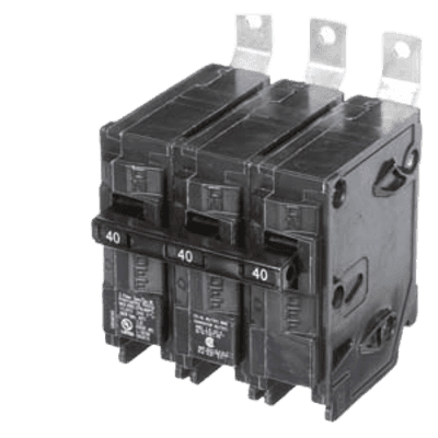 Interruptor automático atornillable tipo BL 3 polos, 40 amp.
