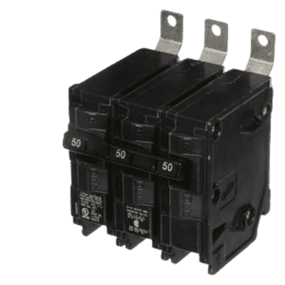 Interruptor automático atornillable tipo BL 3 polos, 50 amp.
