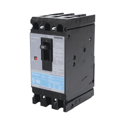 Interruptor Termomagnético ED6 600V 3X50A, Sin zapatas principales.