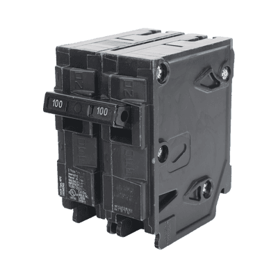 Interruptor automático enchufable tipo QP 2 polos, 100 amp