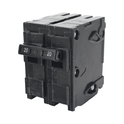 Interruptor automático enchufable tipo QP 2 polos, 20 amp
