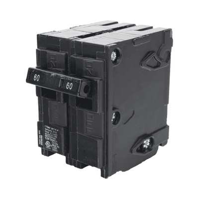 Interruptor automático enchufable tipo QP 2 polos, 60 amp