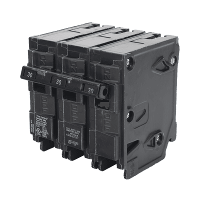 Interruptor automático enchufable tipo QP 3 polos, 30 amp