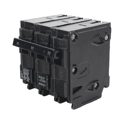 Interruptor automático enchufable tipo QP 3 polos, 50 amp