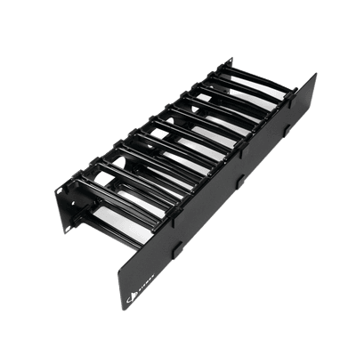 Organizador de Cable Horizontal RouteIT, Sencillo, Para Rack de 19in, 6in de profundidad, 2UR