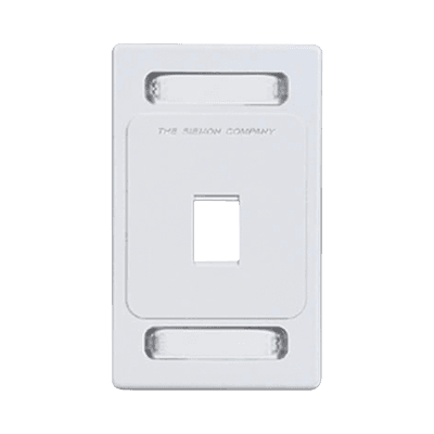 Placa de Pared Keystone de 1 Salida, Color Blanco, para Jacks Keystone Z-MAX y MAX