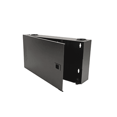 (Lvw-F4-01) Fiber, Enclosure, Lightverse, Wall Mount, Fixed Access, 4 Openings, Black