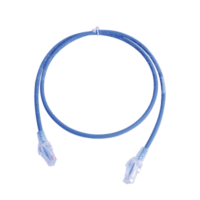 Patch Cord MC5 Modular Cat5e UTP, CM/LS0H, 0.91 Metros (3 Pies), Color Azul, Versión Bulk (Sin Empaque Individual)