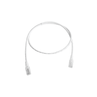 Patch Cord MC5 Modular Cat5e UTP, CM/LS0H, 2.13 Metros (7 Pies), Color Blanco, Versión Bulk (Sin Empaque Individual)