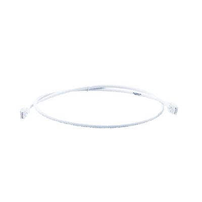 Patch Cord MC6 Modular Cat6 UTP, CM/LS0H, 0.91 Metros (3 Pies), Color Blanco, Versión Bulk (Sin Empaque Individual)