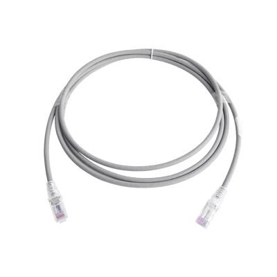 Patch Cord MC6 Modular Cat6 UTP, CM/LS0H, 2.13 Metros (7 Pies), Color Gris, Versión Bulk (Sin Empaque Individual)