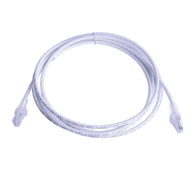 Patch Cord MC6 Modular Cat6 UTP, CM/LS0H, 4.57 Metros (15 Pies), Color Blanco