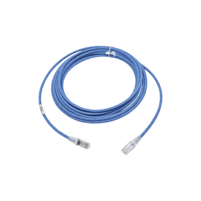 Patch Cord MC6 Modular Cat6 UTP, CM/LS0H, 20ft, Color Azul, Versión Bulk (Sin Empaque Individual)