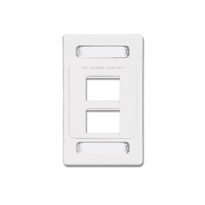 Placa de Pared Modular MAX, de 4 Salidas, Color Blanco