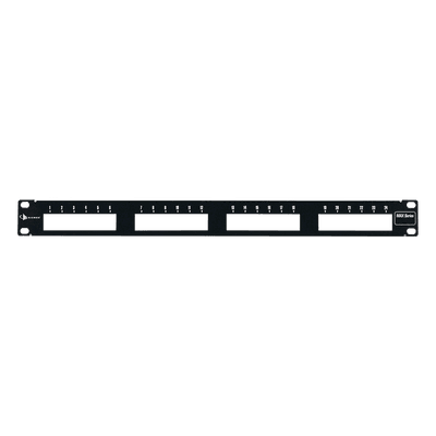 Patch Panel MAX Modular (Vacío), de 24 Puertos, Plano, 1UR