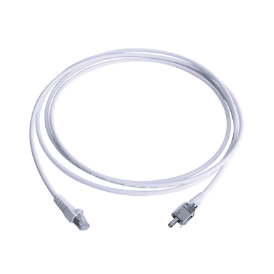Patch Cord TERA Cat5e 10/100BASE-T, de 2 Pares y Conector Modular, LS0H, Color Blanco, 3 Metros (9.84 Pies)