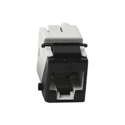 Jack Ultramax Cat6a, Utp, Tipo Keystone, Color Negro, Punch Down