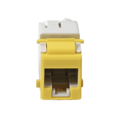 Jack Ultramax Cat6a, Utp, Tipo Keystone, Color Amarillo, Punch Down