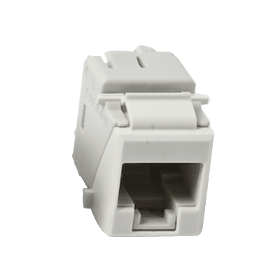 Jack Ultramax Cat6, UTP, Tipo Keystone, Color Blanco, Punch Down