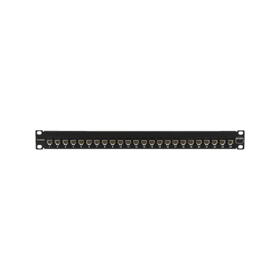 Patch Panel Ultramax. UTP, Precargado con Jacks Cat5e, 24 Puertos, Plano, 1U