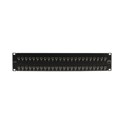 Patch Panel Ultramax. UTP, Precargado con Jacks Cat6A, 48 Puertos, Plano, 2U