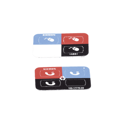 Icono Ultramax para Identificación de Jacks, Color Negro, Bolsa con 100 Piezas