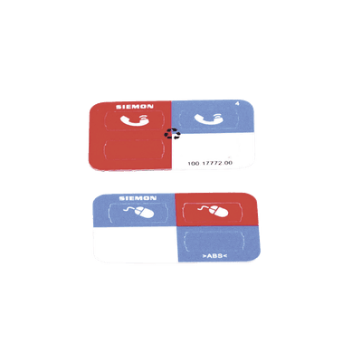 Icono Ultramax para Identificación de Jacks, Color Rojo, Bolsa con 100 Piezas