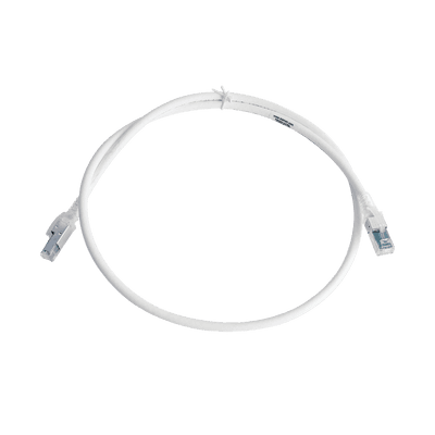 Patch Cord Z-MAX Cat6A S/FTP, CM/LS0H, 0.91 Metros (3 Pies), Color Blanco