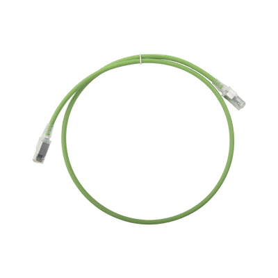 Patch Cord Z-MAX Cat6A S/FTP, CM/LS0H, 0.91 metros (3 pies), Color Verde, Versión Bulk (Sin Empaque Individual)