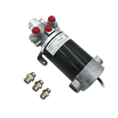 Bomba Hidráulica de Engranajes PUMP-4 / 12 V CC / Reversible / Caudal 3.0 L/min / Desplazamiento Cilindro 290-960 cc / Conexiones ORB / Compatible con SteadySteer / Requiere Sistema NAC-3 o AC42