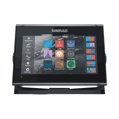 Display Multifuncional Simrad GO Series 9’’ / Pantalla Táctil Multi-touch / GPS Integrado / Ecosonda / Wi-Fi / Interfaz NMEA 2000 y Radar / Transductor 83/200 / Compatible con C-MAP Discover
