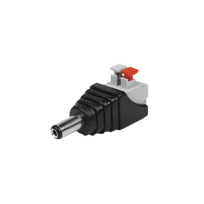 Adaptador Tipo Jack de 3.5 mm Macho Polarizado de 12 Vcc con Terminales de Presión