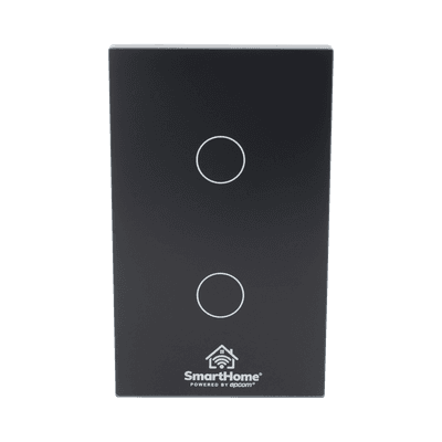 (Wifi) Apagador switch inalámbrico WIFI, control de 2 regresos de carga, 110V