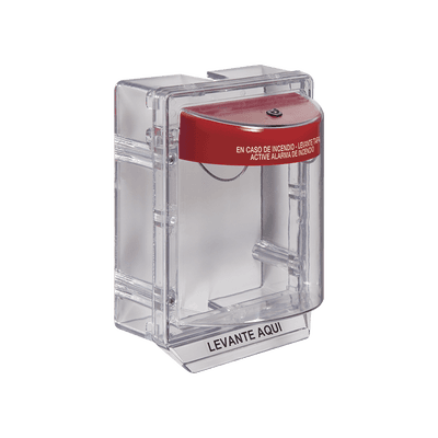 Cubierta Protectora Serie Stopper II® De Policarbonato, Con Bocina, Espaciador Transparente, Etiqueta en Español