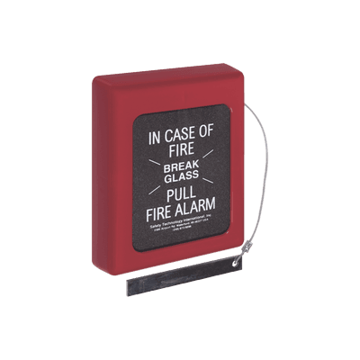 Protector Con Cristal, Rómperse En Caso De Incendio Para Estaciones De Jalón, Texto En Inglés