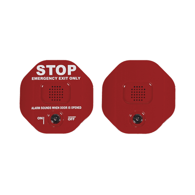 Alarma de puerta multifunción Exit Stopper® para una puerta con bocina remota