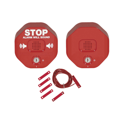 Alarma Multifunción Exit Stopper® Con Bocina Remota, Para Puertas Dobles, Solo Interiores