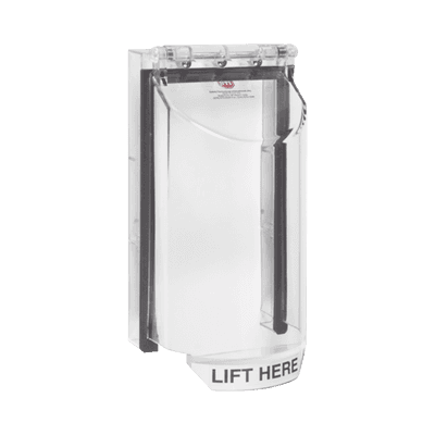 Cubierta De Policarbonato Serie Bopper StopperÆ, Para Lectora, Sin Llave, Transparente, Texto En Inglés