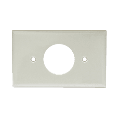 Placa de plástico para contacto sencillo.