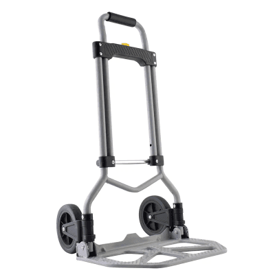 Diablo Plegable / Capacidad 60 kg / Jaladera de Hule Espuma / Botón Despliegue Rápido / Base Acero Antiderrapante / Llanta Hule Duradera / Transporte Compacto