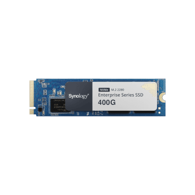 SSD 400 GB NVMe M.2 Serie Enterprise | SSD 400 GB | Alto Rendimiento Hasta 660000 IOPS Lectura | Resistencia Hasta 2900 TBW | Protección de Datos Integral | Análisis de Vida Útil | Diseñada para Sistemas Synology.