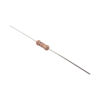 Resistencia de 2 k Ohm 1/2 Watt, 5% Axial, Película de Carbón.