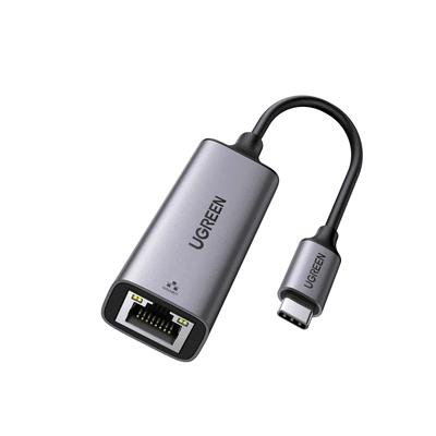 Adaptador de Red USB-C 3.1 (5 Gbps) a RJ45 | Thunderbolt 3 | Admite 10/100/1000 Mbps |  Chip Inteligente | Amplia Compatibilidad | Caja de Aluminio | Longitud del cable 10 cm.